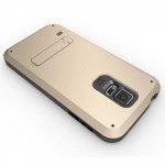 Wholesale Samsung Galaxy S5 Strong Armor Hybrid with Stand (Champagne Gold)